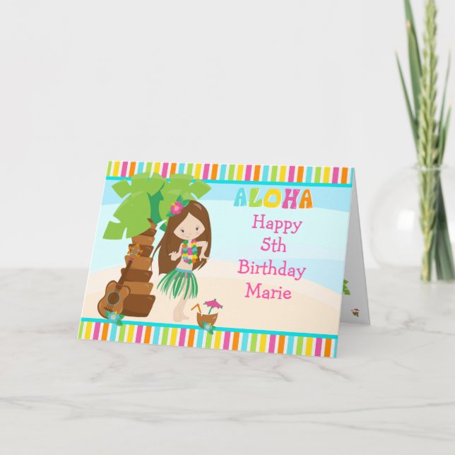 Carte Aloha Brown coiffeuse (Devant)