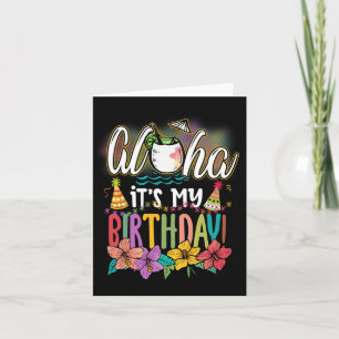 Carte Aloha C'Est Mon Anniversaire Hawaiian Aloha Plages