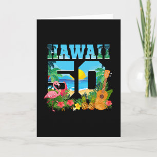 Carte Aloha Hawaii 50e anniversaire Hawaï Tropical Hawaï