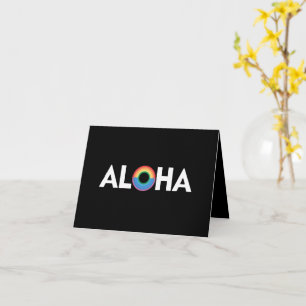 Carte Aloha Rainbow Island Hawaii Fierté LGBTQ