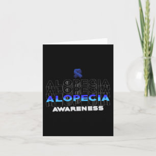 Carte Alopecia Sensibilisation Perte de cheveux Guerrier