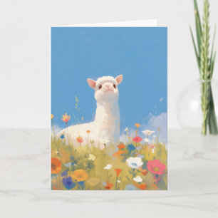 Carte Alpaca Springtime Serendipity