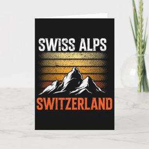 Carte Alpes suisses ski vintage montagnes Suisse Alors