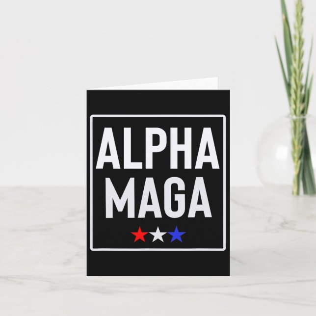 Carte Alpha Mega Trump Conception des élections 2024 (Devant)