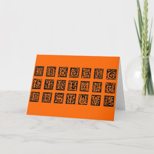 Carte Alphabet (Devant)
