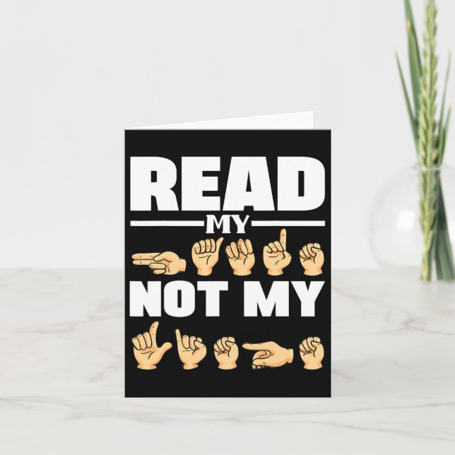 Carte Alphabet Asl Langue Des Signes Américaine Professe (Devant)