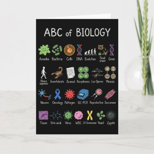 Carte Alphabet de Biologie Éducation Scientifique Enseig