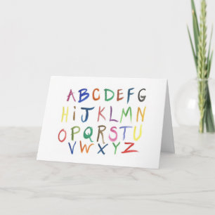 Carte Alphabet Graduation