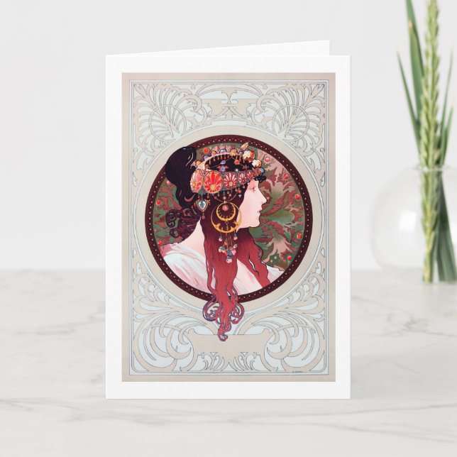 Carte Alphonse Mucha (Devant)