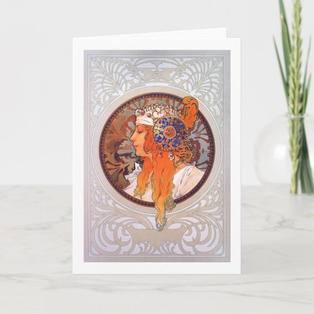 Carte Alphonse Mucha (Devant)