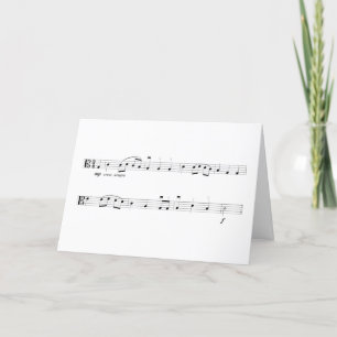 Carte Alto Clef Nous vous souhaitons une joyeuse musique