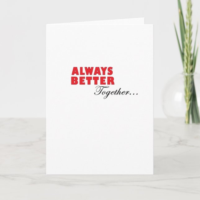 Carte Always Better Together Minimal Aesthetic  (Devant)