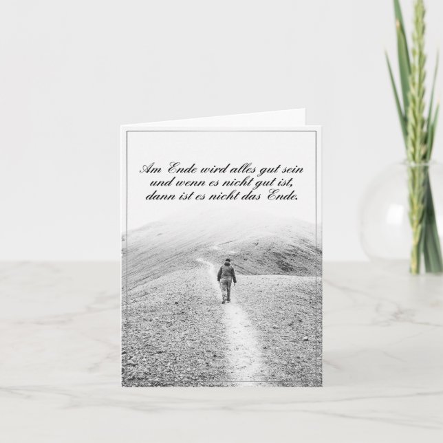 Carte Am Ende avec alles gut sein (Devant)