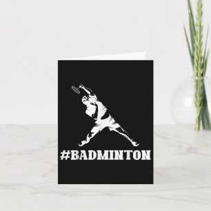 Carte Amateur de badminton Funny Sports Player Coach Gra