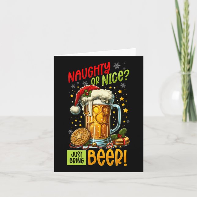 Carte Amateur de bière de Noël  (Devant)
