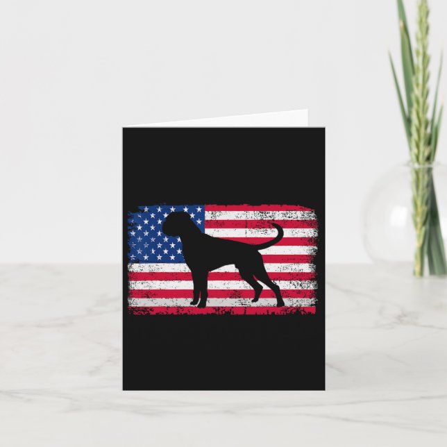 Carte Amateur de chien Boxer 4 juillet Patriotique Drape (Devant)