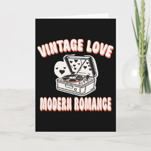 Carte Amateur de disque vinyle Saint-Valentin Amour vint