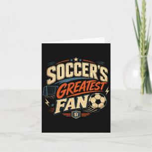 Carte Amateur de football fan de football joueur idée co