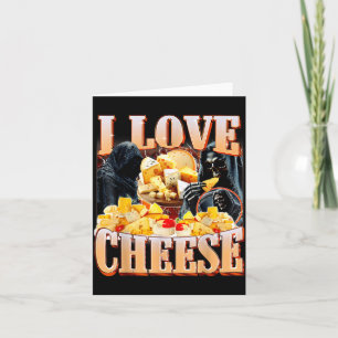 Carte Amateur de fromage drôle squelette mème humour hom