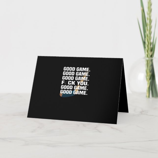 Carte Amateur de hockey | Ce match de hockey est juste u (Devant)