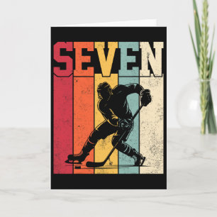 Carte Amateur de hockey sur glace de sept ans Rétro 7e a