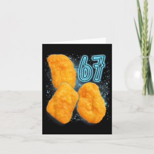 Carte Amateur de nuggets de poulet 67 Mème Six Sept Poul