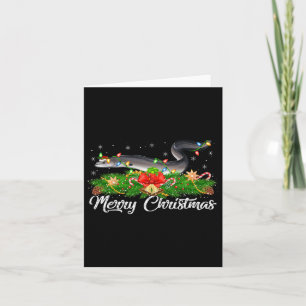 Carte Amateur de pêche chapeau de Père Noël correspondan