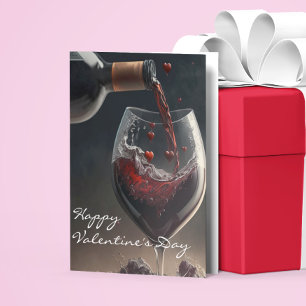 Carte Amateur de vin  Saint-Valentin