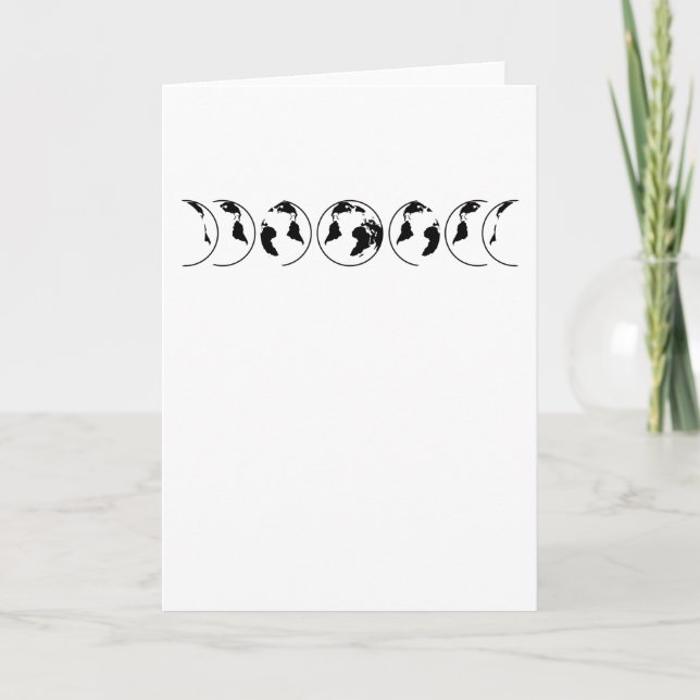 Carte Amateur d'espace Astronomie Adulte Hobby Lune Luna (Devant)