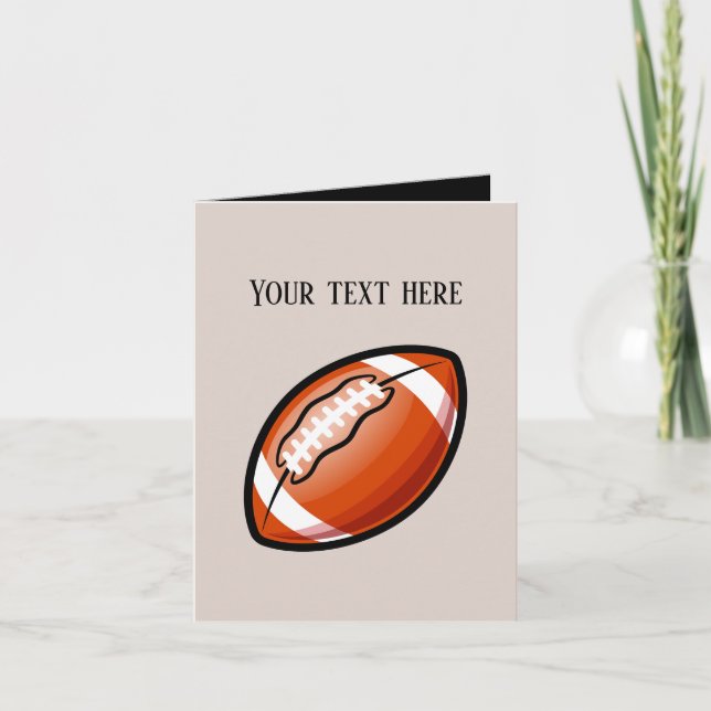 Carte Amateurs de football cool ajouter un message (Devant)