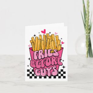 Carte Amateurs de frites drôles avant la Saint-Valentin