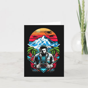 Carte Amateurs de jeu vidéo Cool Sports d'hiver drôle Re