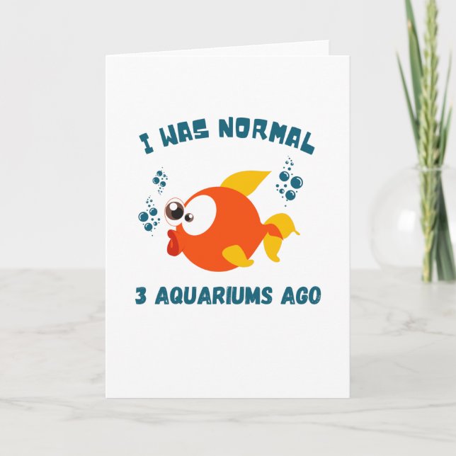 Carte Amateurs de poissons Aquarium Humour Drôle Poisson (Devant)