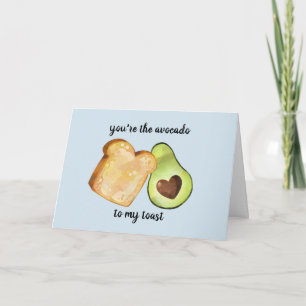 Carte Amateurs de toast Avocado anniversaire amour valen