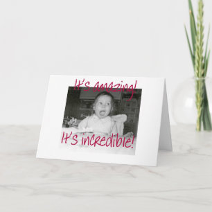 Carte Amazed Baby Happy Birthday