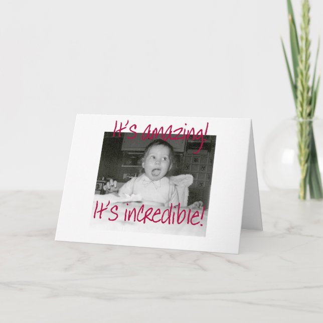 Carte Amazed Baby Happy Birthday (Devant)