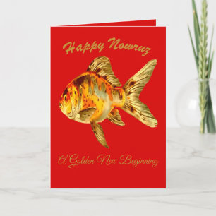 Carte Amber Grace Happy Nowruz Poisson Rouge