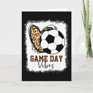 Carte Ambiance de jour de match de foot décolorée Maman