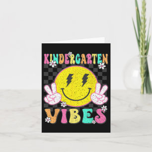 Carte Ambiance de maternelle visage souriant enseignant 
