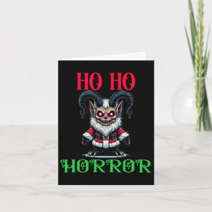 Carte Ambiance festive gothique sombre Ho Ho Horreur Kra