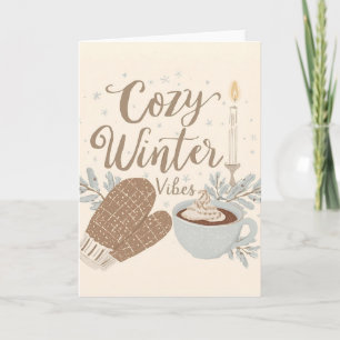 Carte Ambiance hivernale cosy – Conception hivernale cha
