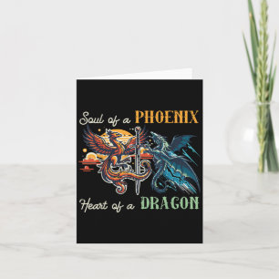 Carte Âme De Pcute Ss Mignon Ssnix Cœur Dragon Fantastiq