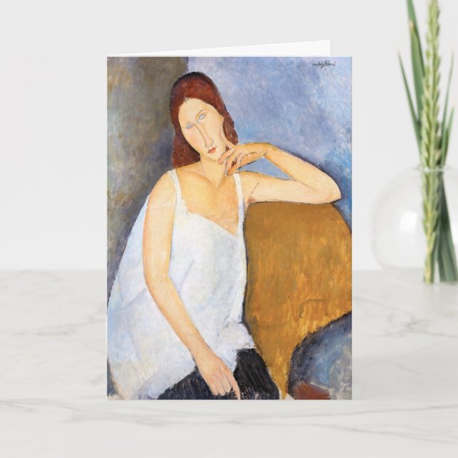 Carte Amedeo Modigliani - Jeanne Hebuterne (Devant)