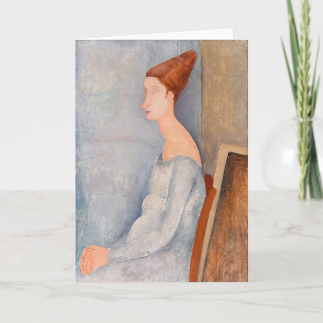 Carte Amedeo Modigliani - Portrait Jeanne Hebuterne #3 (Devant)