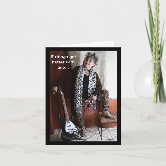 Carte Améliorer l'âge Anniversaire (Devant)