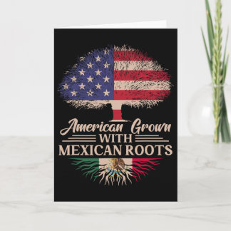 Carte Américain cultivé avec des racines mexicaines Demi