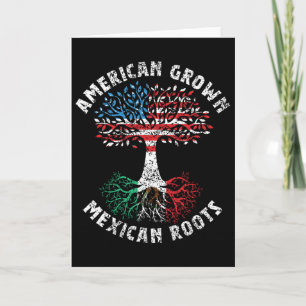 Carte Américain cultivé racines mexicaines amoureux du M
