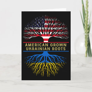 Carte Américain cultivé Racines ukrainiennes Amérique Uk