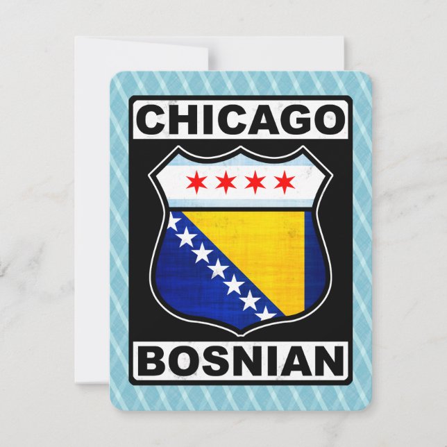 Carte américaine bosniaque de Chicago (Devant)