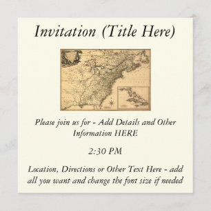 Carte américaine de colonies du cru 1777 par